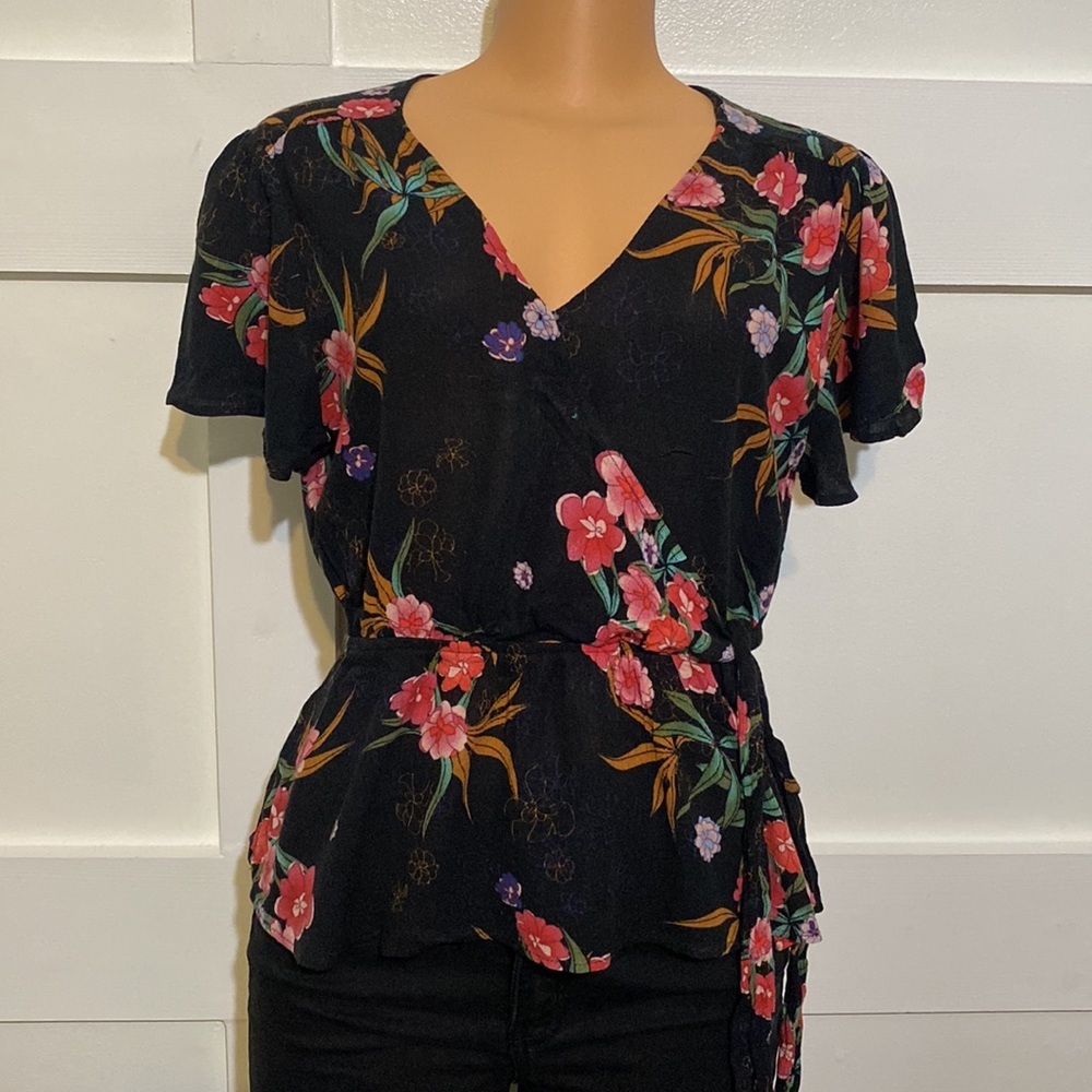 Elodie Front Wrap Blouse